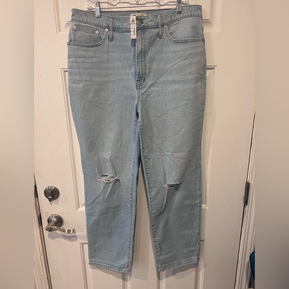 NWT Madewell - size 32 light wash blue jeans